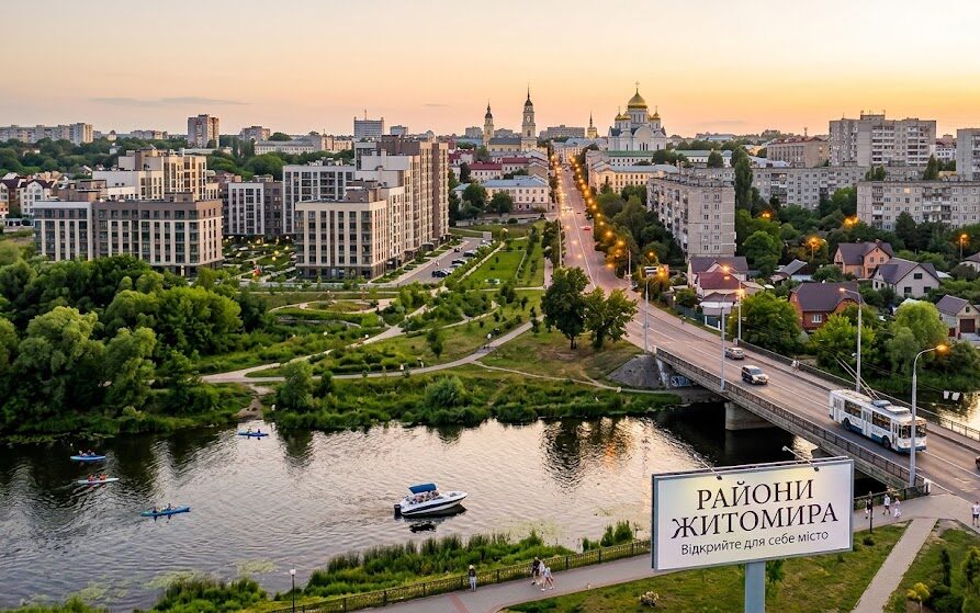 Райони Житомира: де краще жити та орендувати хату