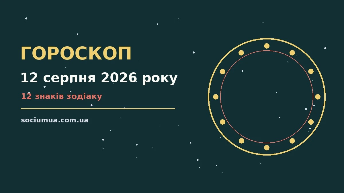Гороскоп на 12 серпня 2026 року: де діяти без зволікань для впевненого початку дня