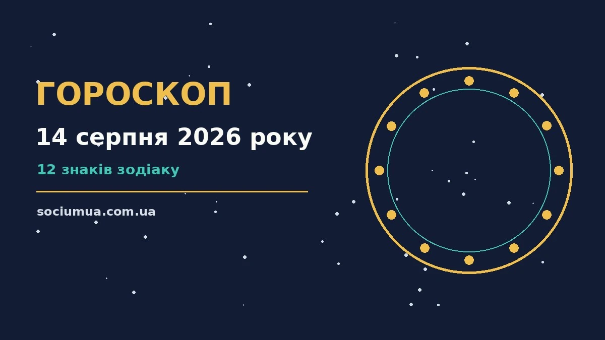 Гороскоп на 14 серпня 2026 року: де діяти без зволікань для впевненого початку дня