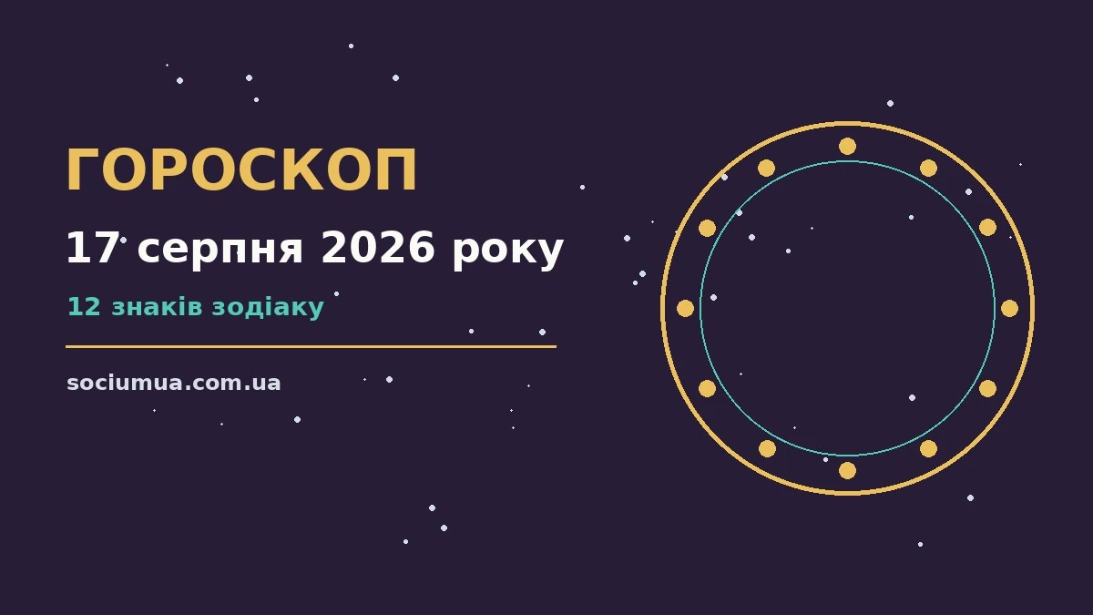 Гороскоп на 17 серпня 2026 року: де діяти без зволікань для впевненого початку дня