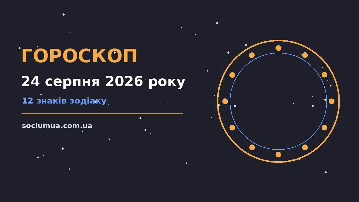 Гороскоп на 24 серпня 2026 року: де діяти без зволікань для впевненого початку дня