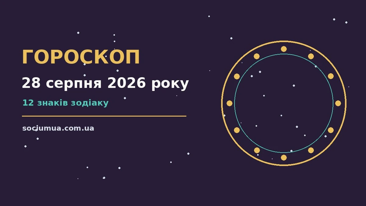 Гороскоп на 28 серпня 2026 року: де діяти без зволікань для впевненого початку дня