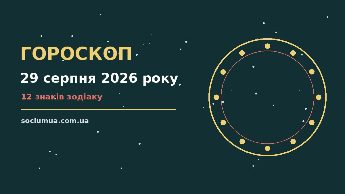 Гороскоп на 29 серпня 2026 року: де діяти без зволікань для впевненого початку дня