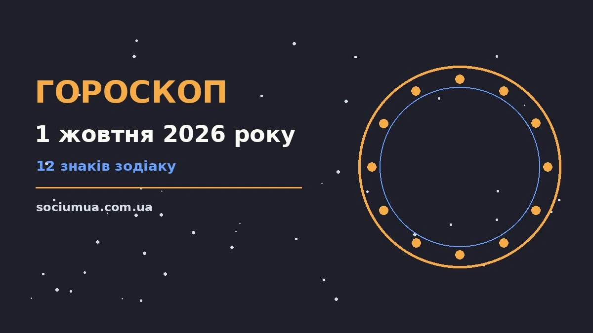 Гороскоп на 1 жовтня 2026 року: де діяти без зволікань для впевненого початку дня