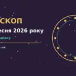 Зоряне небо над міською вулицею з ранковим сонцем, ілюстрація до гороскопу на 15 вересня 2026 року