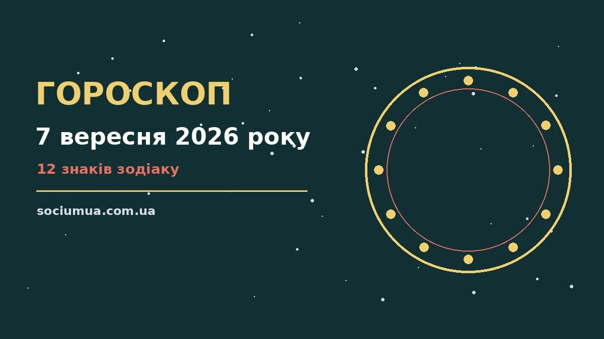 Гороскоп на 7 вересня 2026 року: де діяти без зволікань для впевненого початку дня