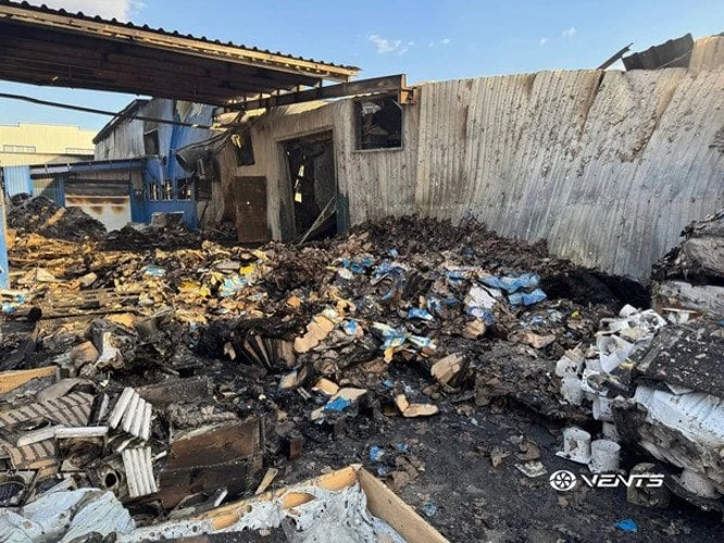 Руйнування на площах підприємства «Вентиляційні системи» у Боярці після нічної атаки