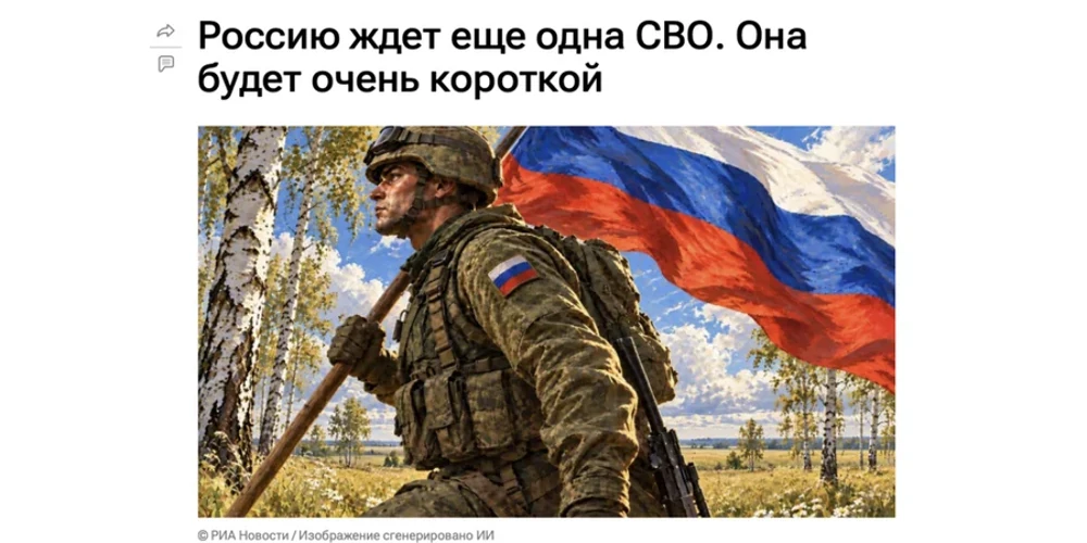 Скріншот сторінки «РИА Новости» з видаленою статтею Олександра Носовича про потенційний конфлікт із Литвою