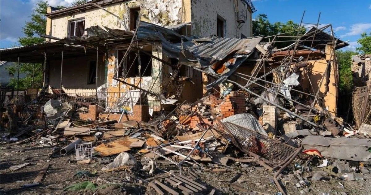 Уламки російського дрона після удару по Києву