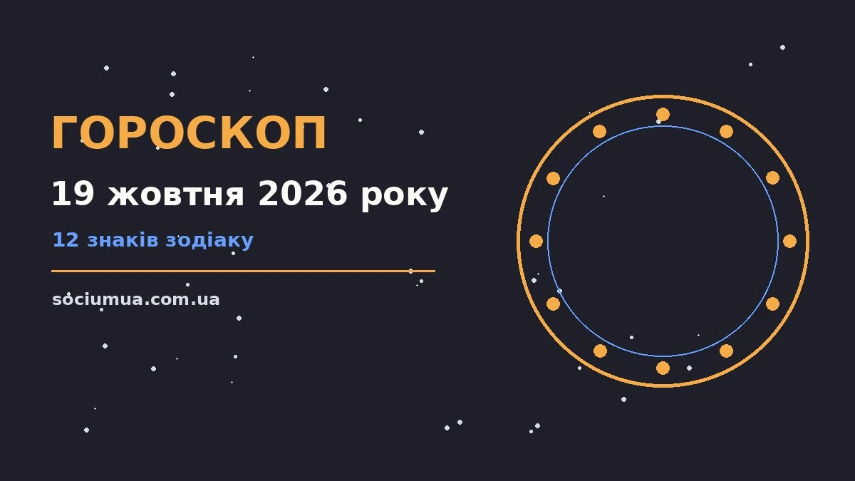Гороскоп на 19 жовтня 2026 року: де діяти без зволікань для впевненого початку дня