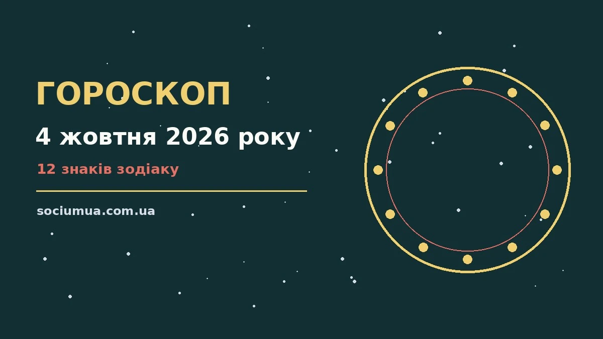 Гороскоп на 4 жовтня 2026 року: де діяти без зволікань для впевненого початку дня