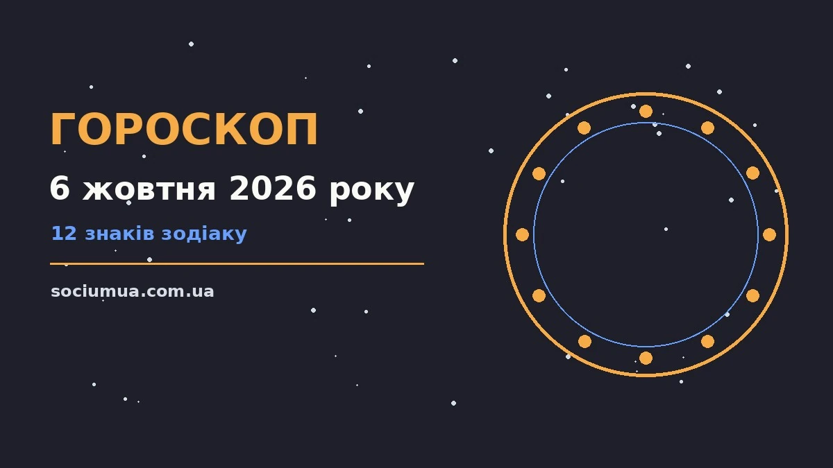 Гороскоп на 6 жовтня 2026 року: де діяти без зволікань для впевненого початку дня