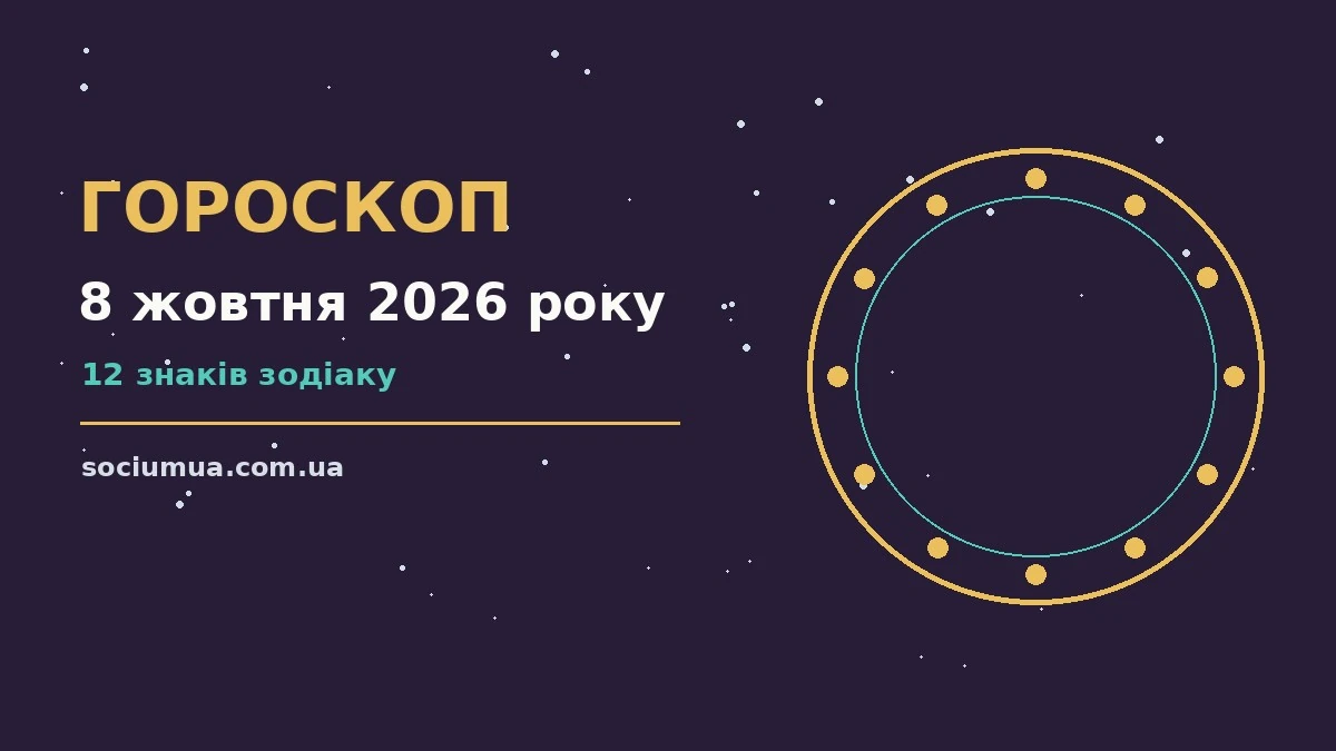 Гороскоп на 8 жовтня 2026 року: де діяти без зволікань для впевненого початку дня